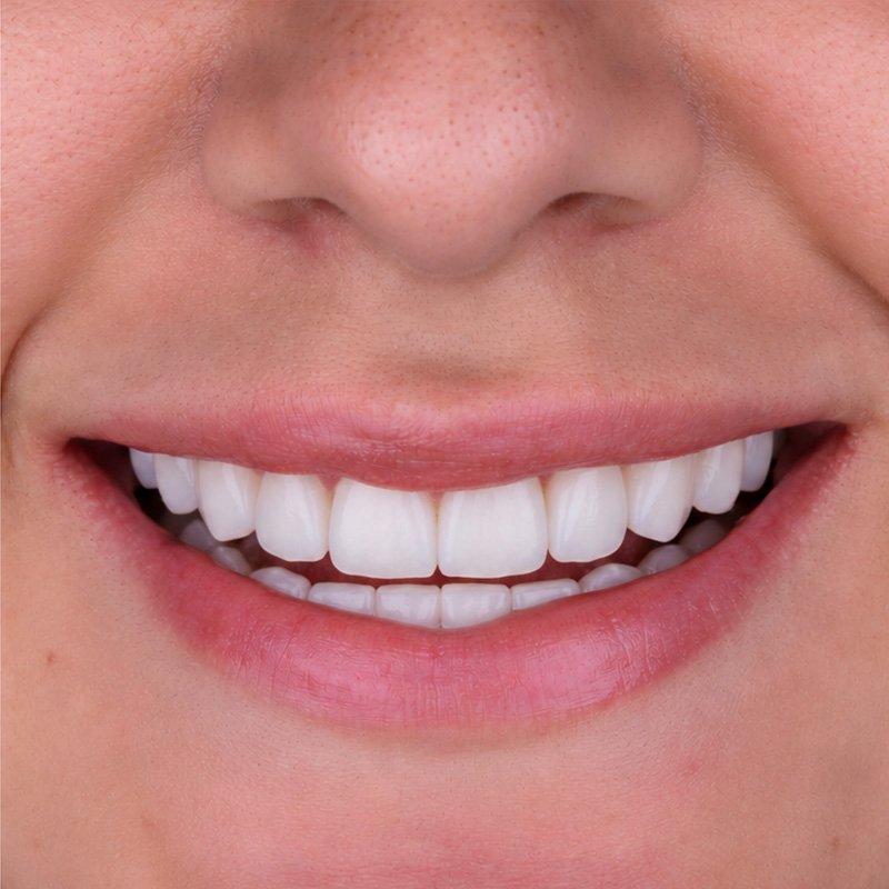 Sonrisa después del tratamiento, caso 3